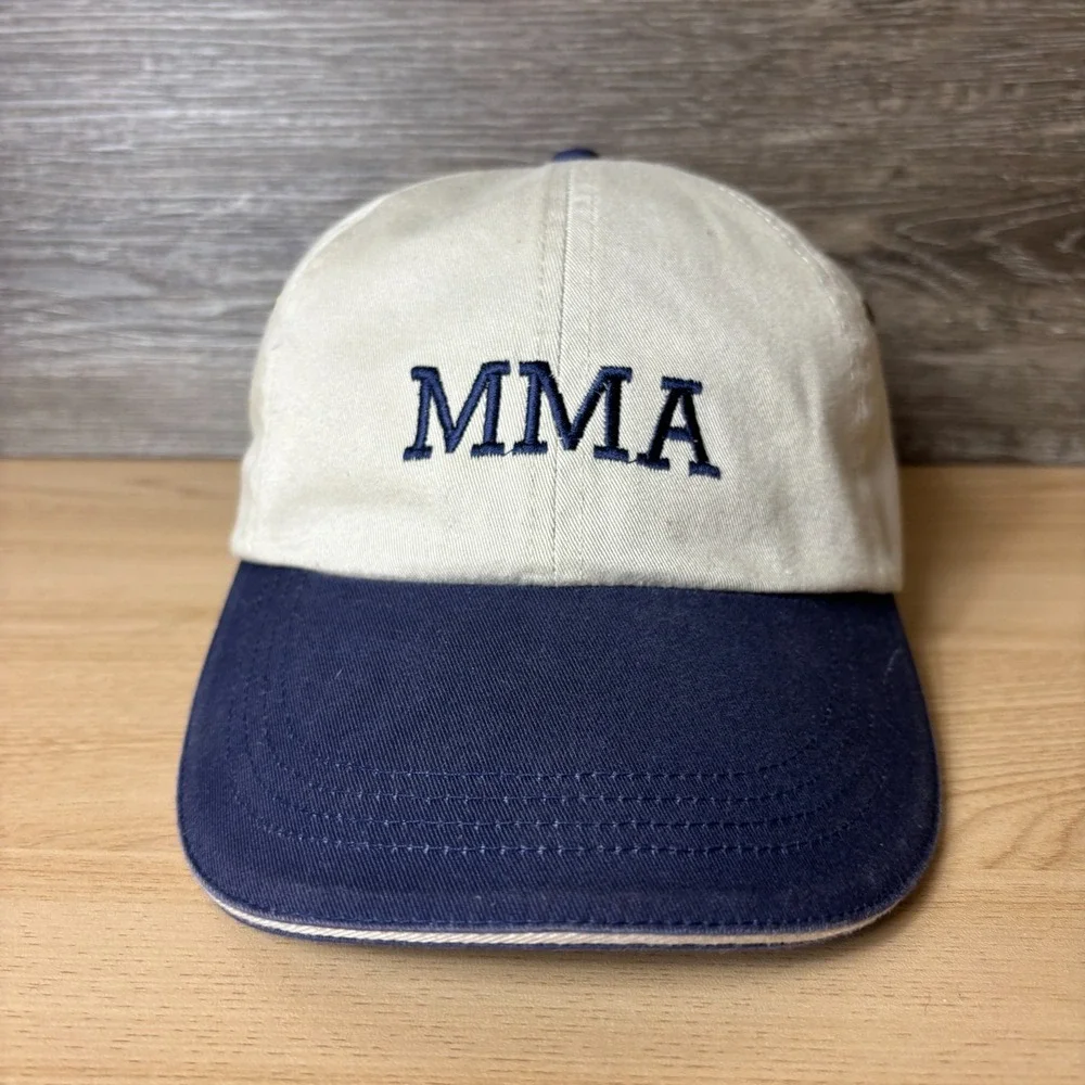 MMA Hat Cap Strap Back Brown Beige Blue Adjustable